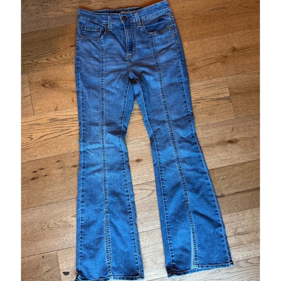 Levi’s 726 High Rise Flare Jeans | Size 28 Medium Wash - Picture 1 of 9